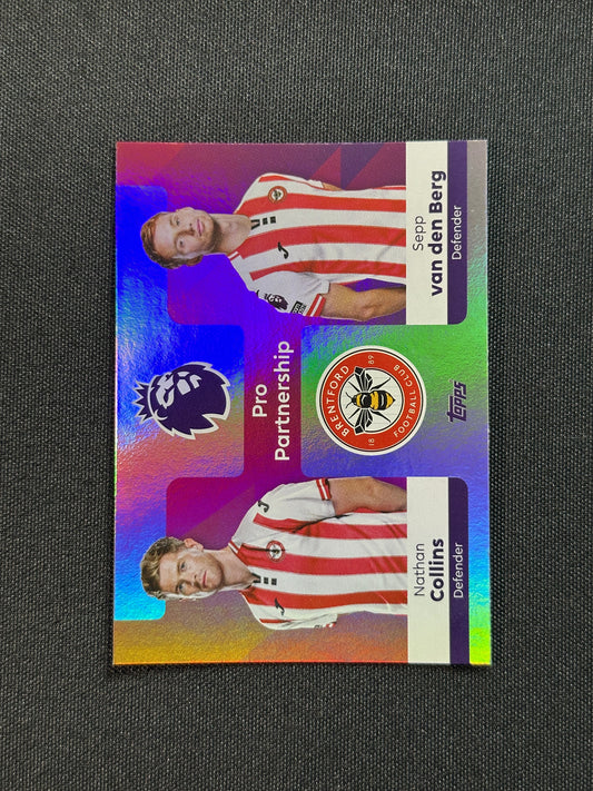 Nathan Collins/Sepp van den Berg Brentford Pro Partnership - Topps Premier League 2026