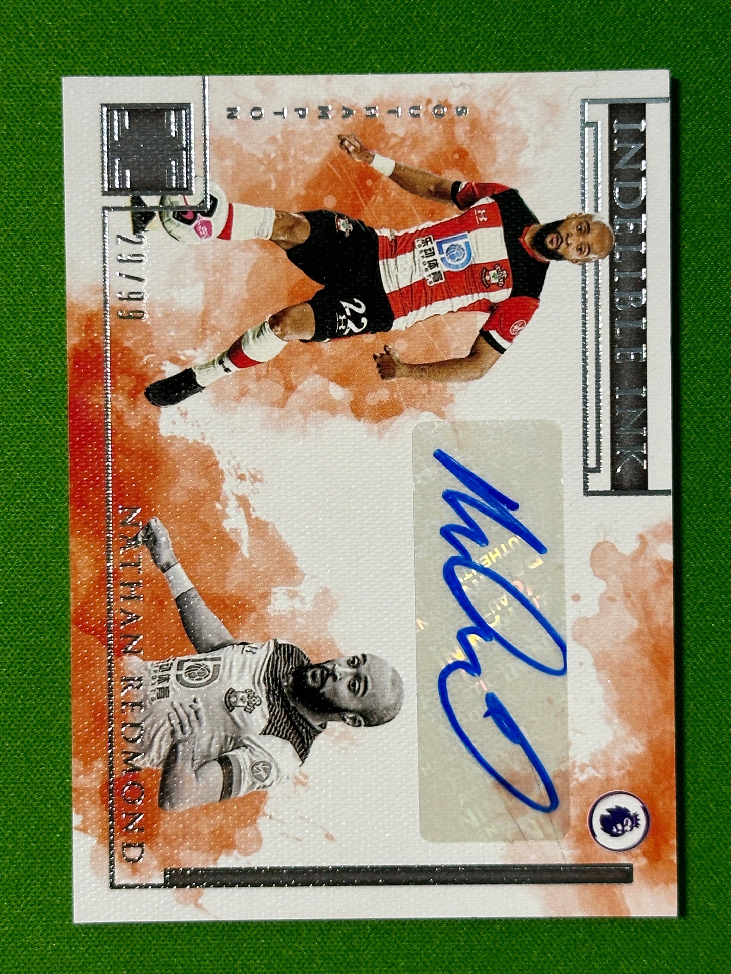 Nathan Redmond Autograph 29/99 - Southampton - Panini Impeccable 2019/20 Front