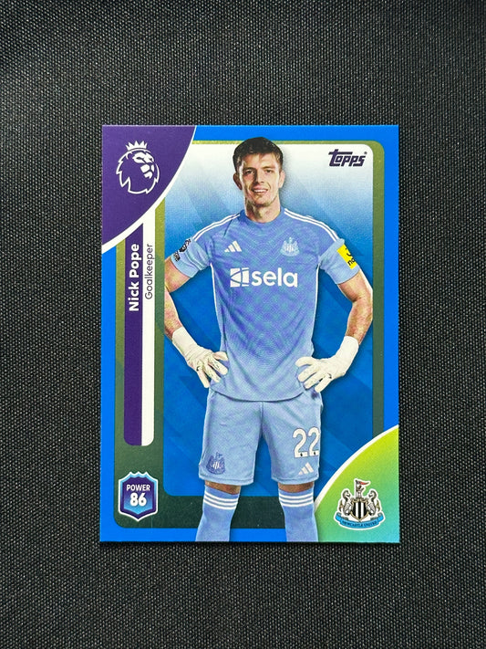 Nick Pope Blue Parallel Base - Topps Premier League 2026