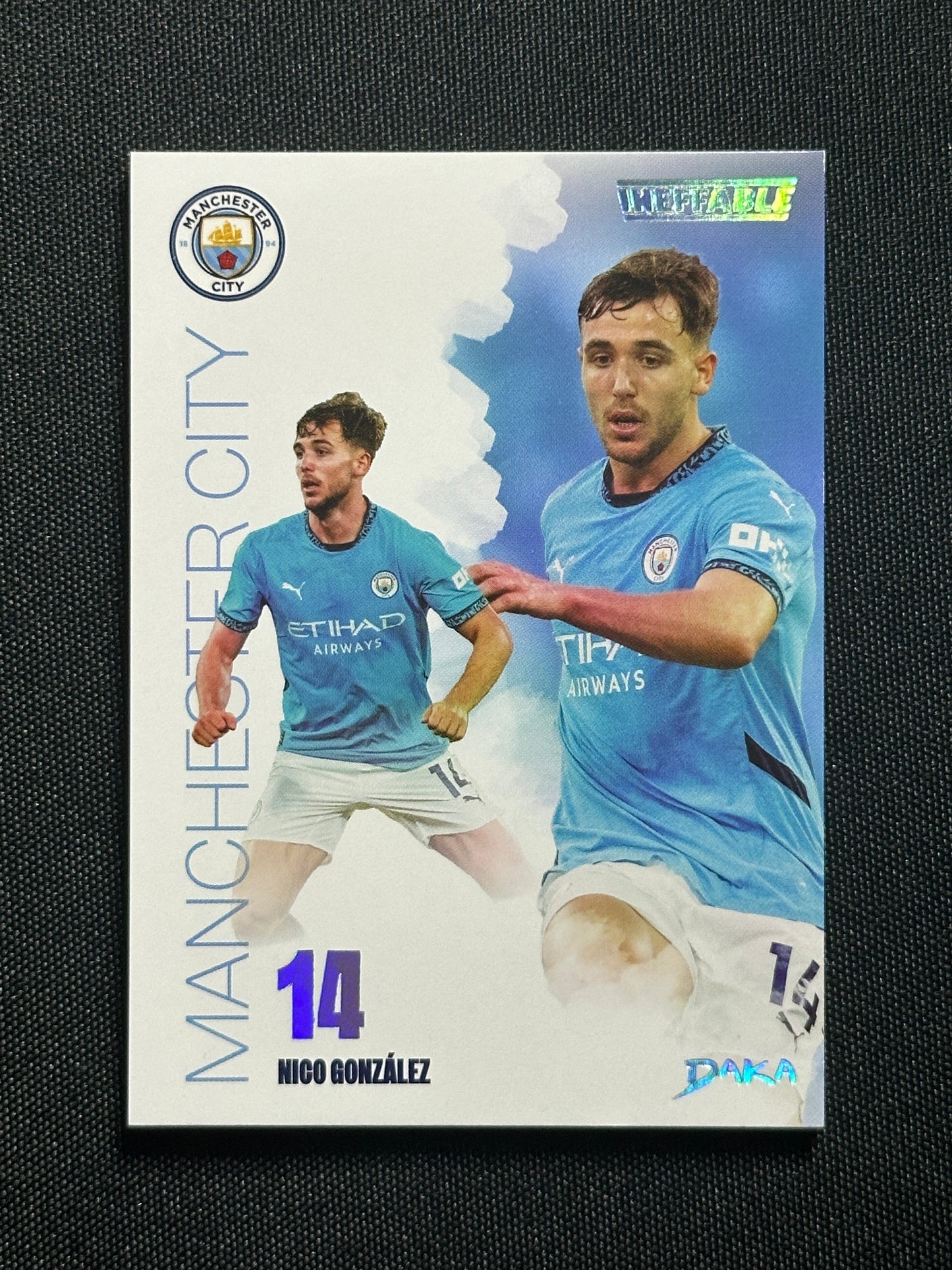 Nico Gonzalez Numbered Parallel 060/199 - Daka Manchester City One & Two 2024/25