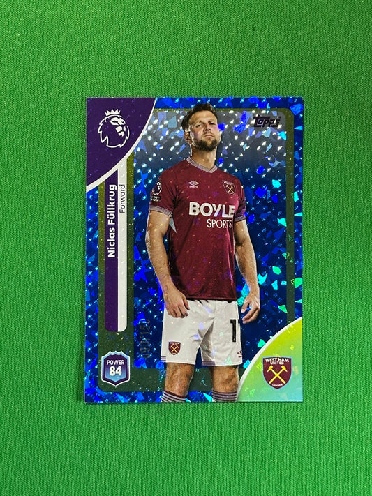 Nicolas Fullkrug Numbered Parallel 90/150 - Topps Premier League 2026