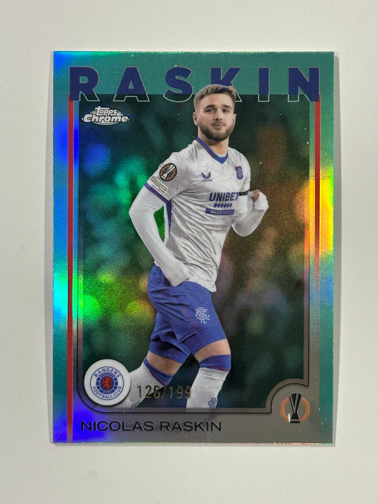 Nicolas Raskin Numbered Parallel 126/199 - Topps Chrome 2024/25