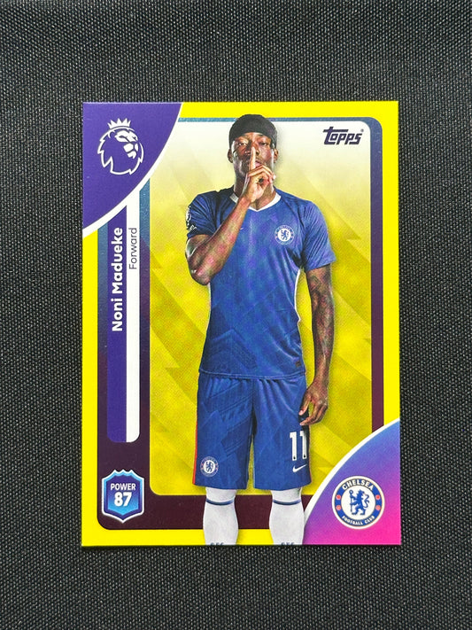 Noni Madueke Yellow Parallel Base - Topps Premier League 2026