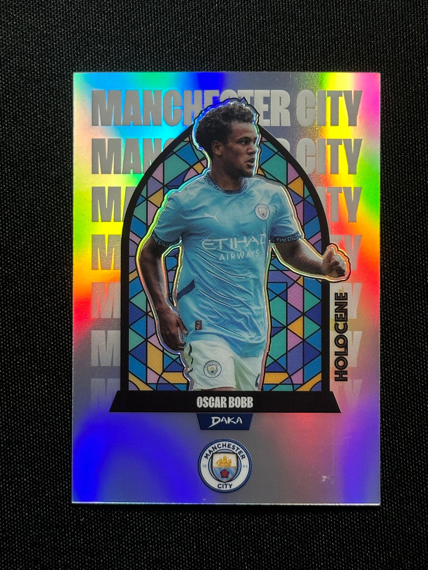 Oscar Bobb Numbered Parallel 40/45 - Daka Manchester City One & Two 2024/25