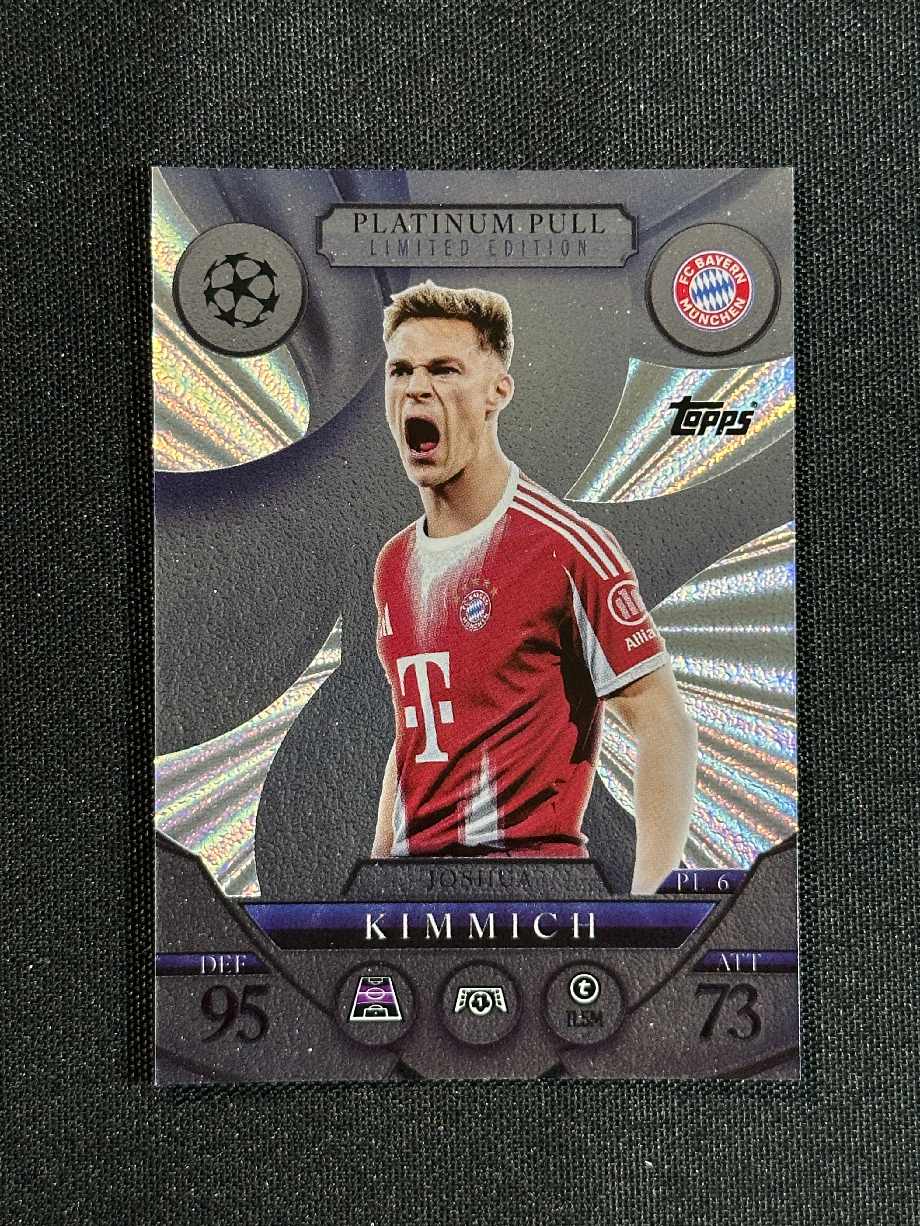ゼイ・ジョーンズ [パッチカード] PL 6 Joshua Kimmich Bayern München Platinum Pull - Topps Match