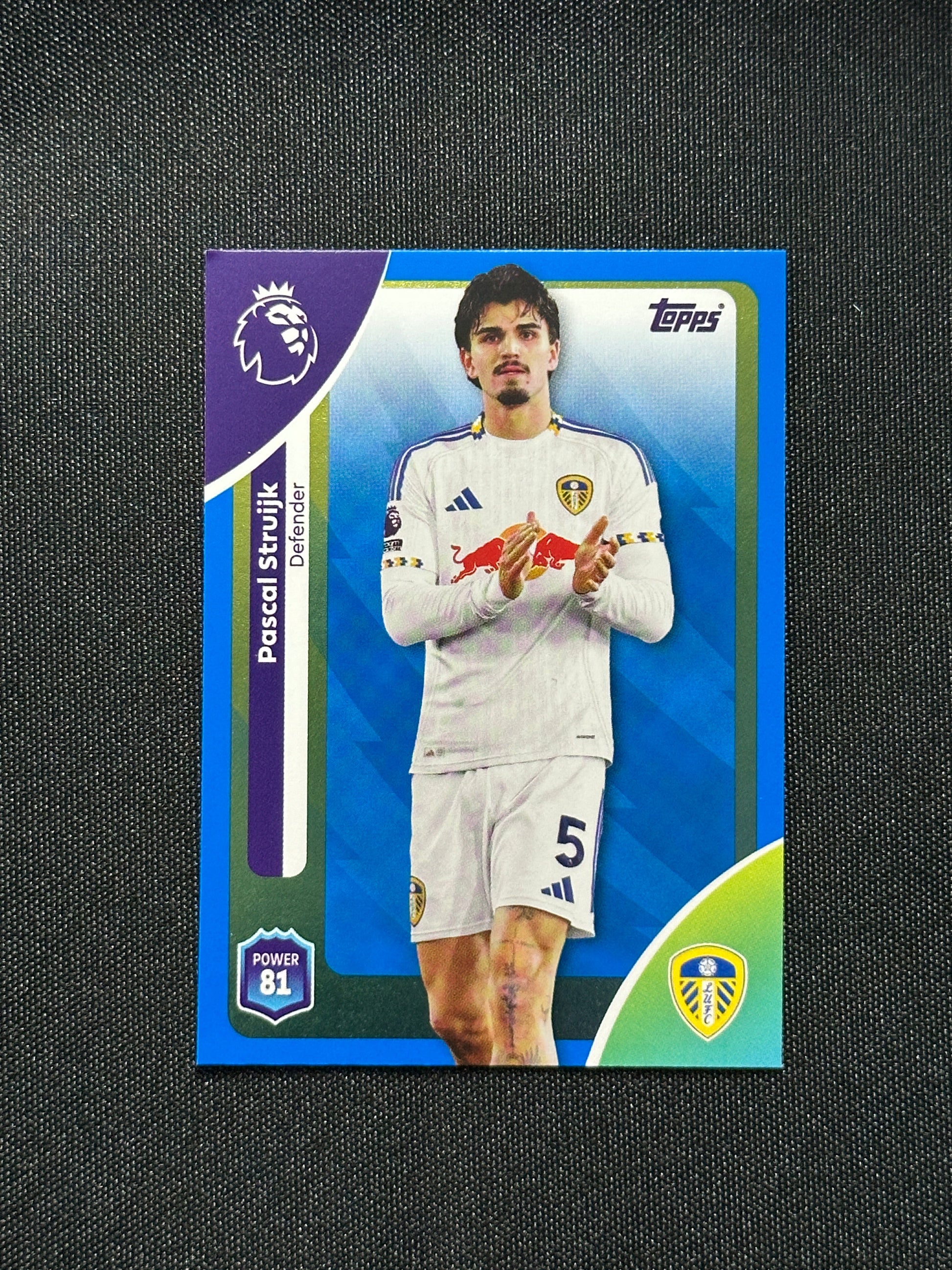 Pascal Struijk Blue Parallel Base - Topps Premier League 2026