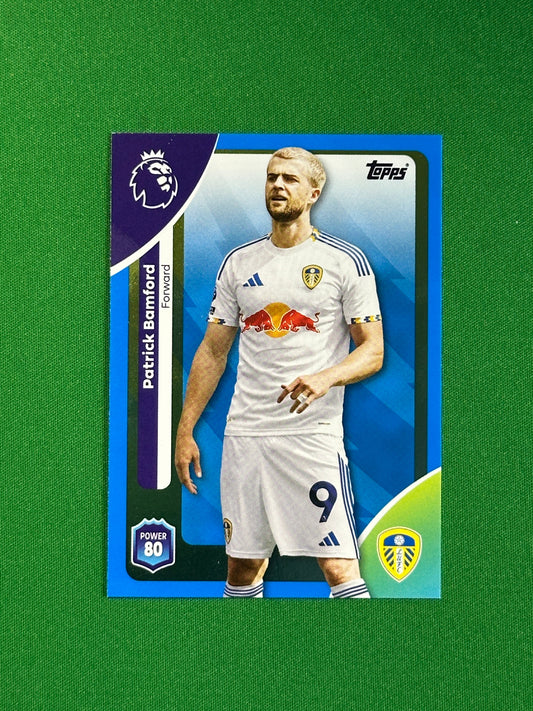 Patrick Bamford Blue Parallel Base - Topps Premier League 2026