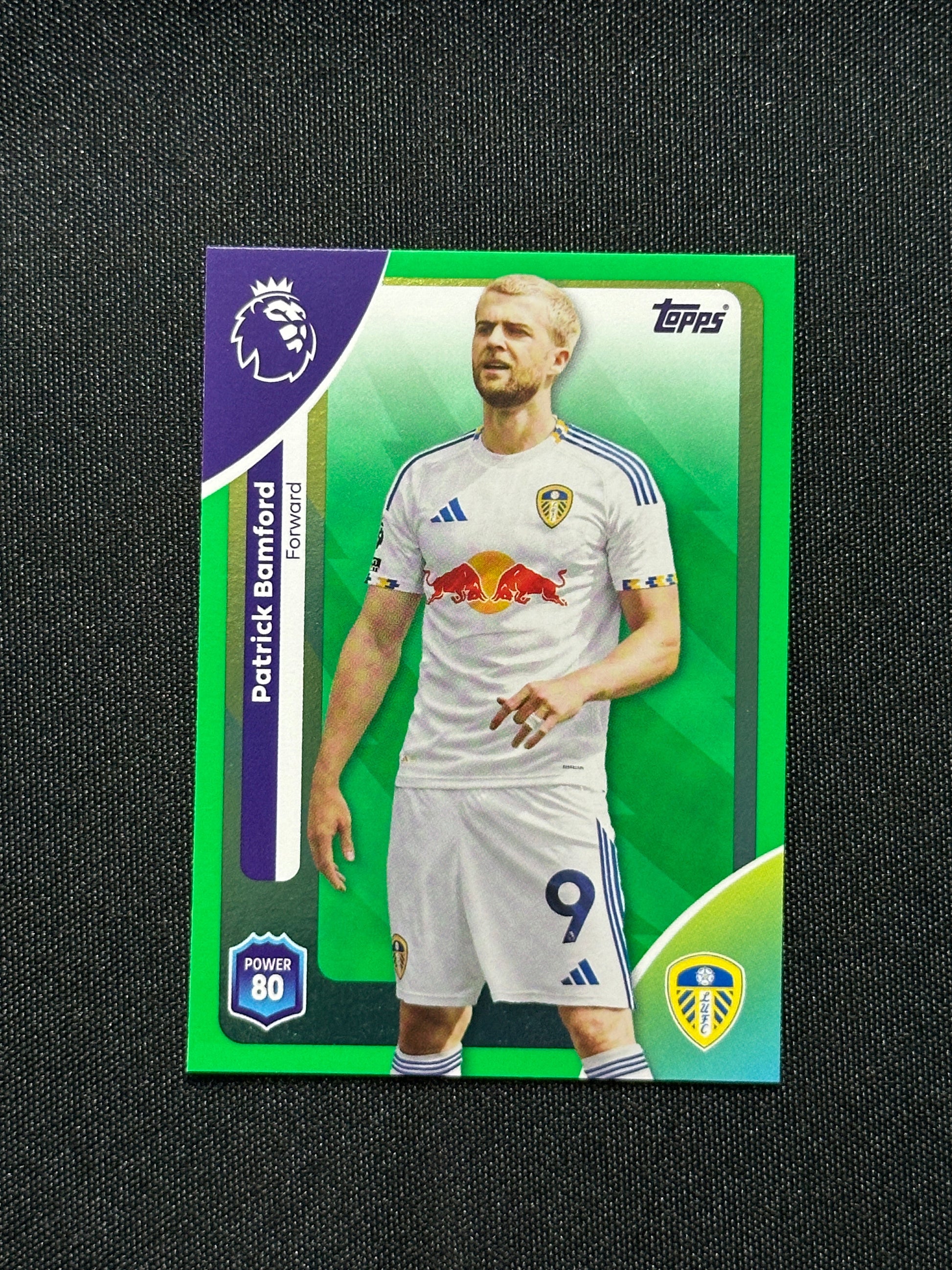 Patrick Bamford Green Parallel Base - Topps Premier League 2026