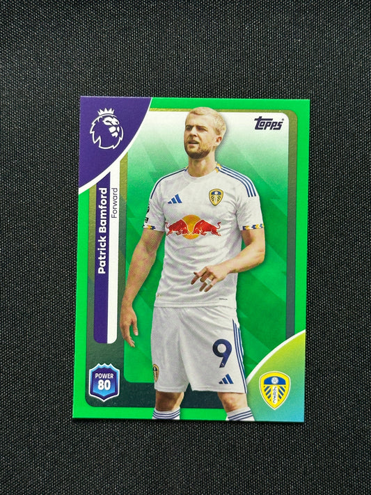 Patrick Bamford Green Parallel Base - Topps Premier League 2026