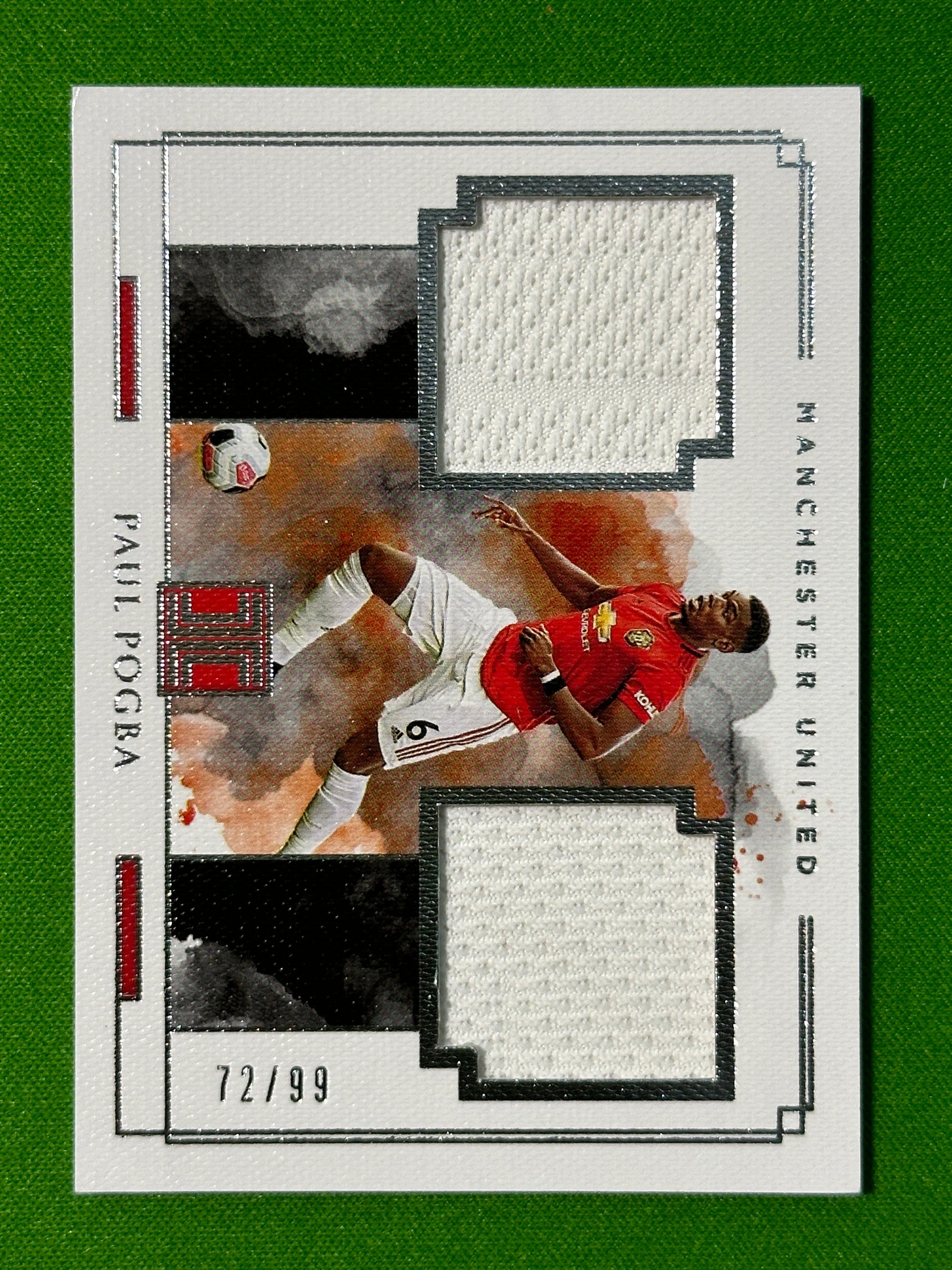 Paul Pogba Patch 72/99 - Manchester United - Panini Impeccable 2019/20 Front