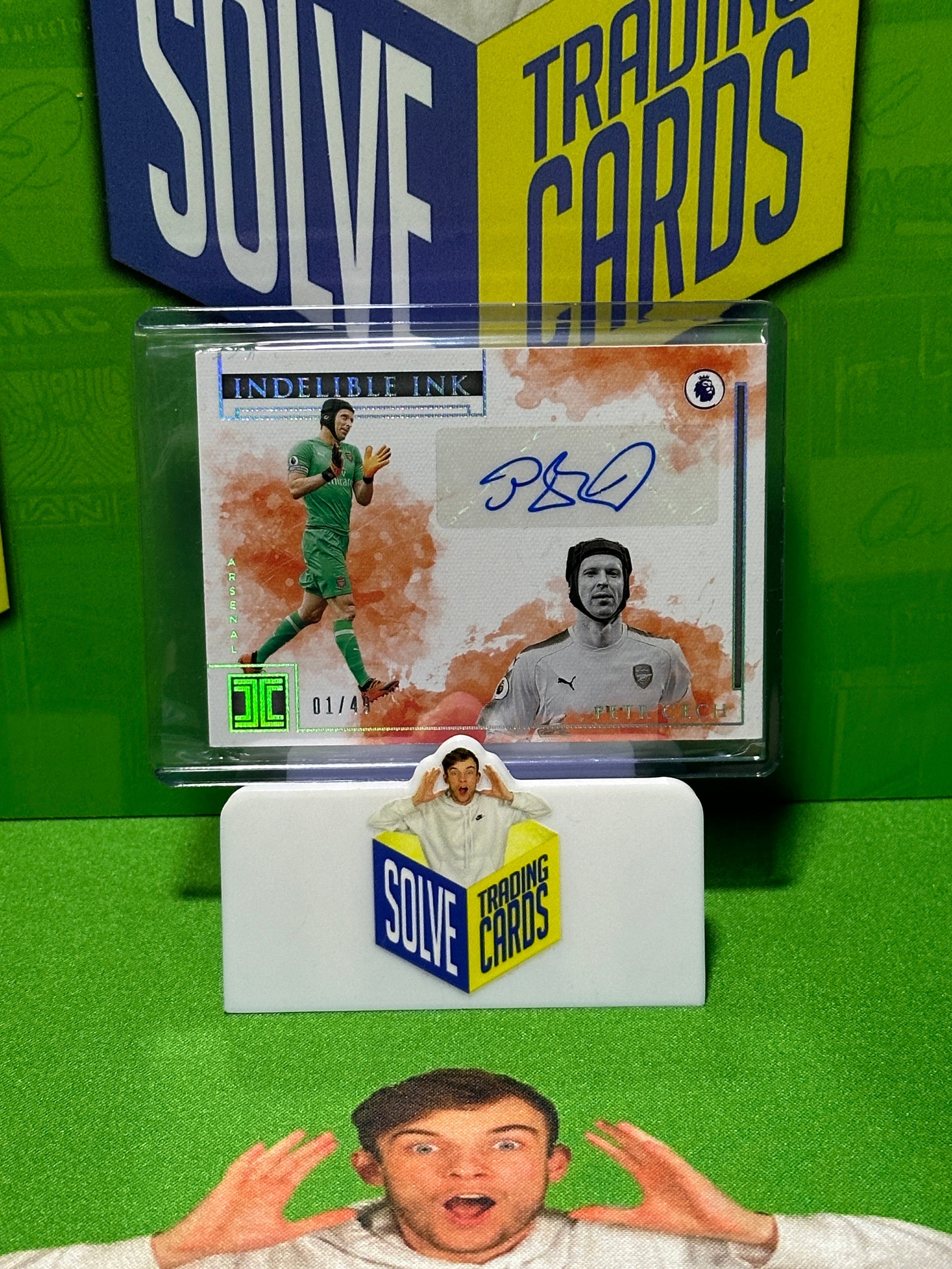 Petr Cech Autograph 1/49 - Arsenal - Panini Impeccable 2019/20 Main