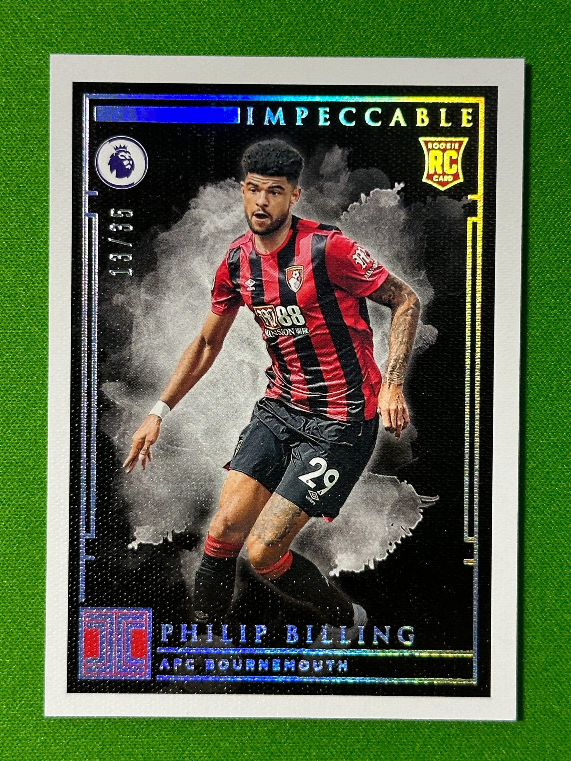 Philip Billing 13/35 - Bournemouth - Panini Impeccable 2019/20 Front