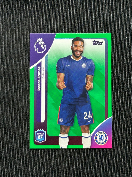 Reece James Green Parallel Base - Topps Premier League 2026