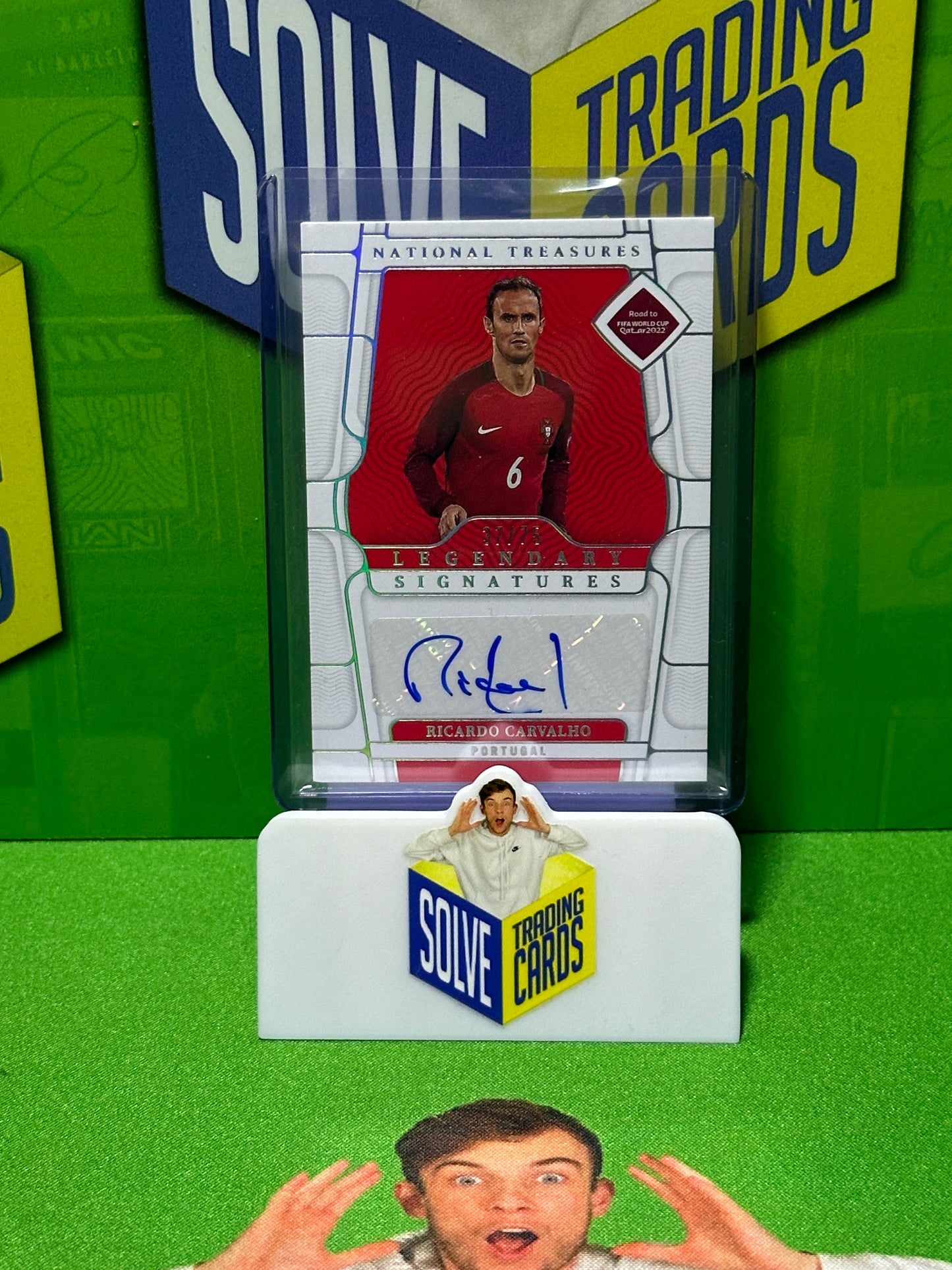 Ricardo Carvalho 37/75 Autograph - Portugal - Panini National Treasures 2022 Main