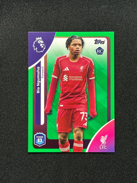 Rio Ngumoha Green Parallel Base - Topps Premier League 2026