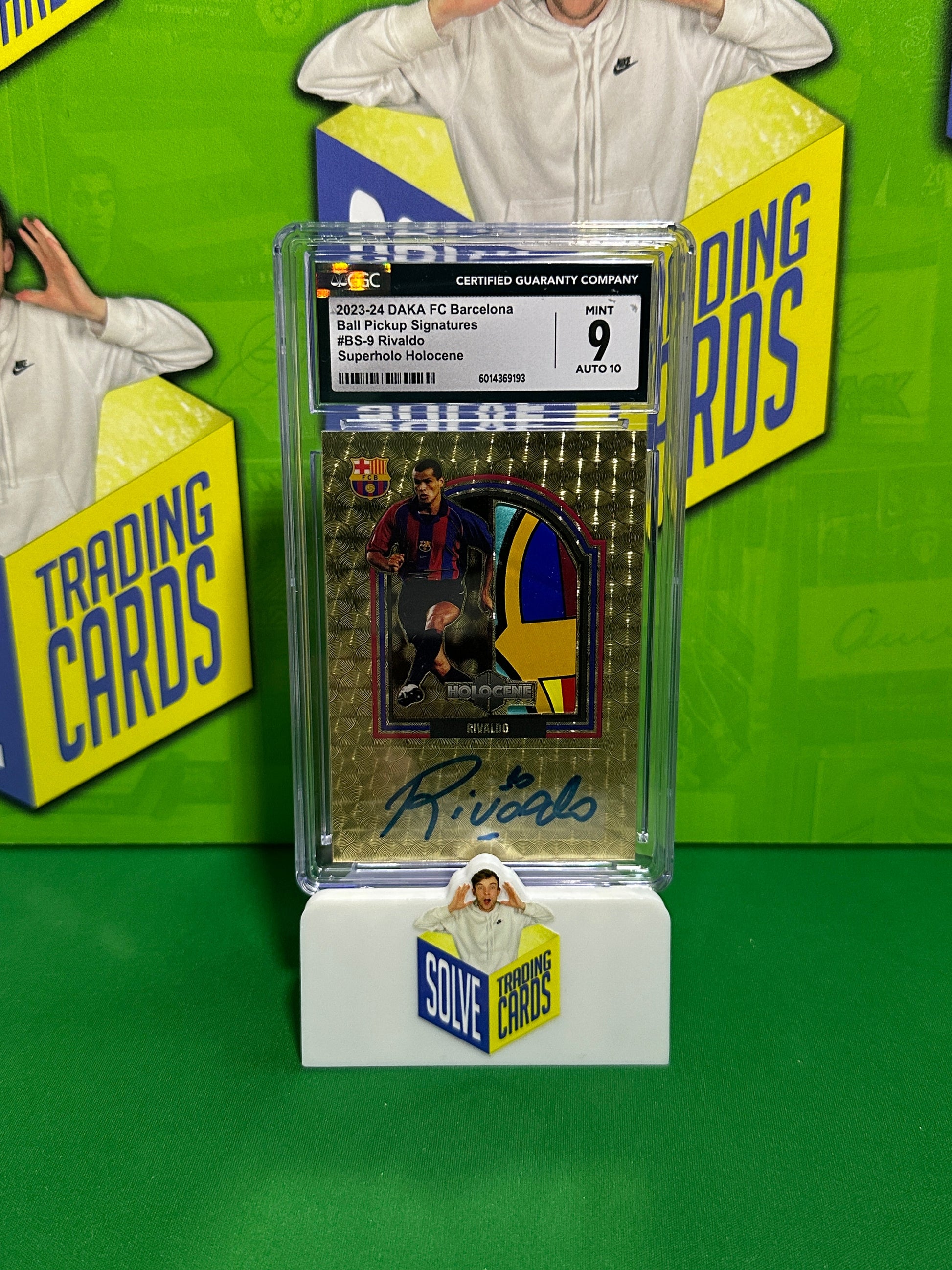 Rivaldo One of One Autograph - DAKA Barcelona One & Two 2023-24 - CGC 9