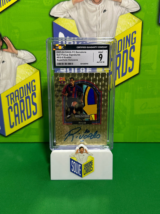 Rivaldo One of One Autograph - DAKA Barcelona One & Two 2023-24 - CGC 9