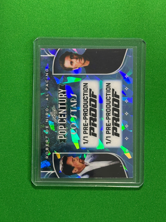 Robert De Niro & Al Pacino Pre-Production Proof 1/1 - Leaf Pop Century 2025