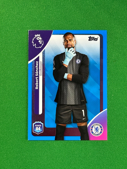 Robert Sanchez Blue Parallel Base - Topps Premier League 2026