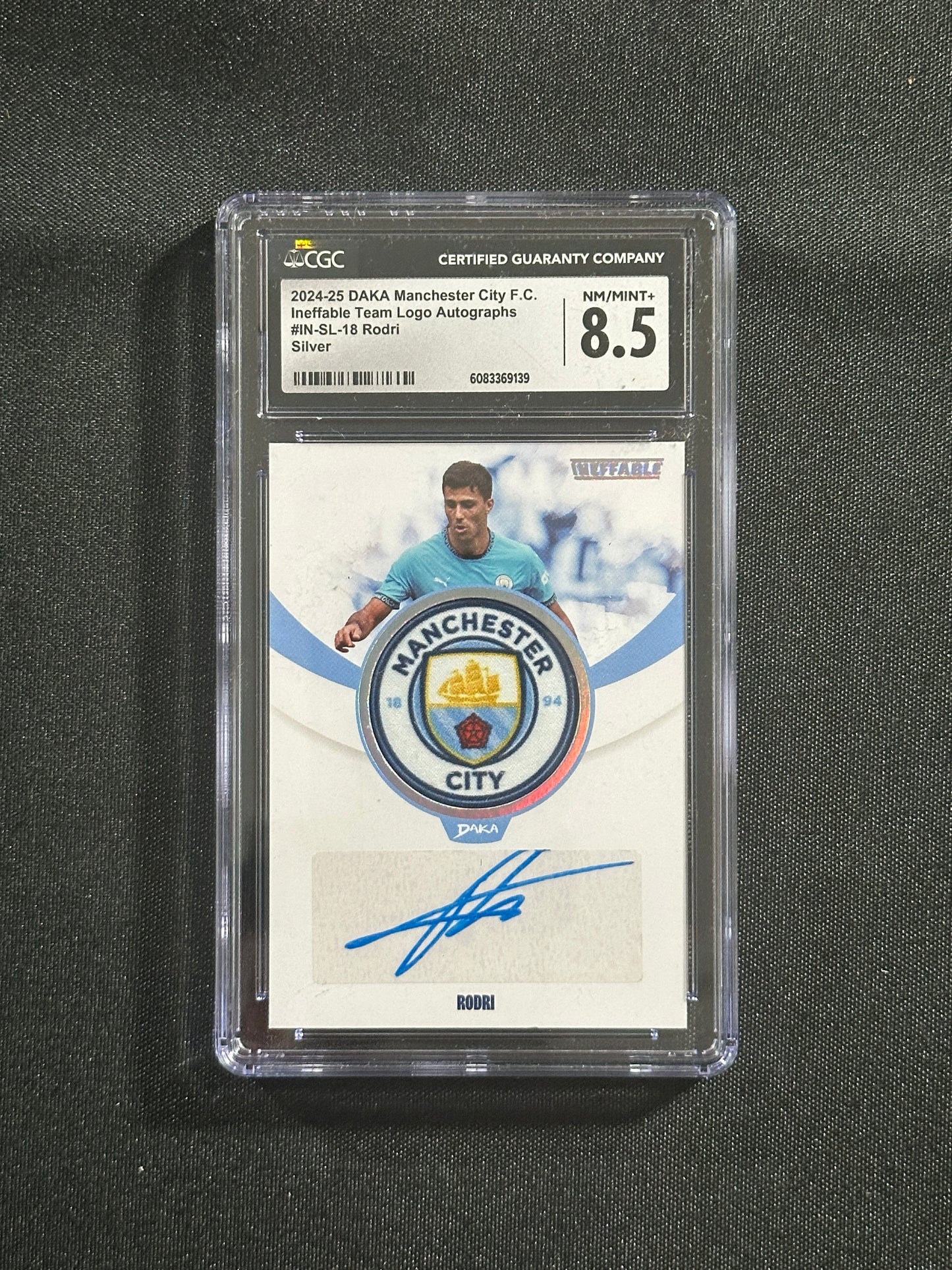 Rodri Autograph 02/25 CGC8.5 - DAKA Manchester City 2024/25