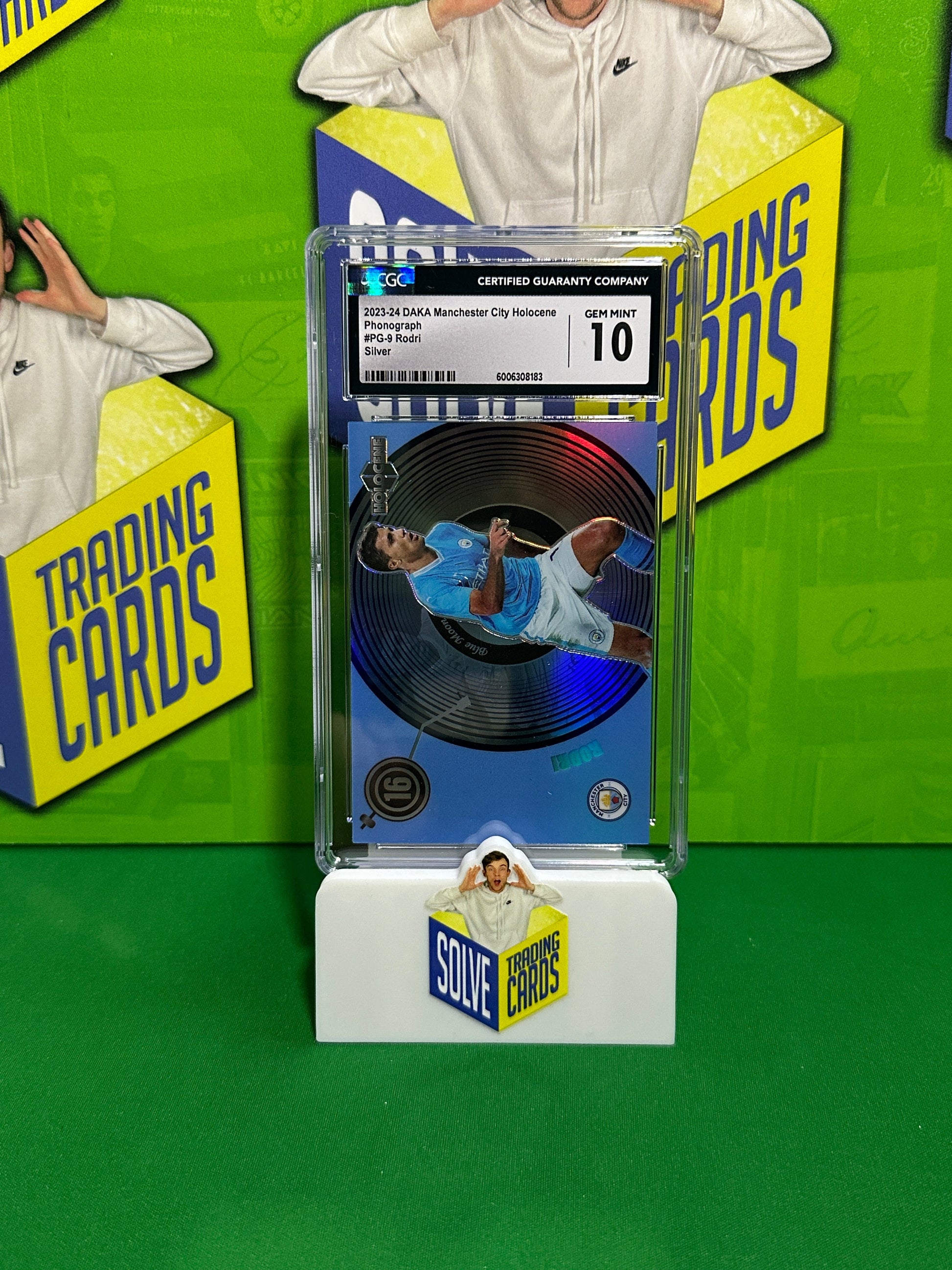 Rodri Phonograph 01/10 - DAKA Manchester City 2023-24 - CGC 10