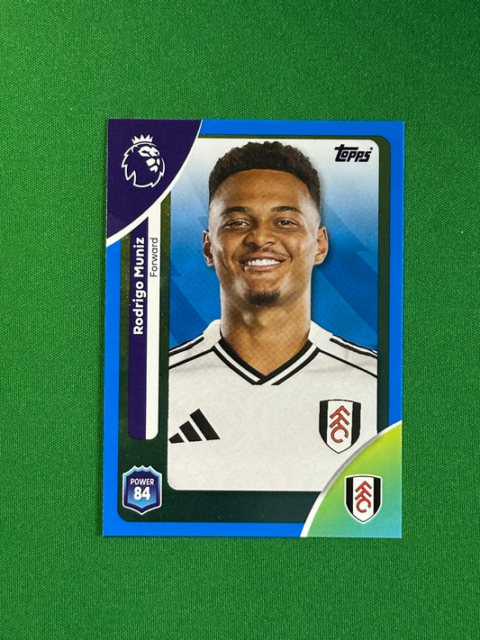 Rodrigo Muniz Blue Parallel Base - Topps Premier League 2026