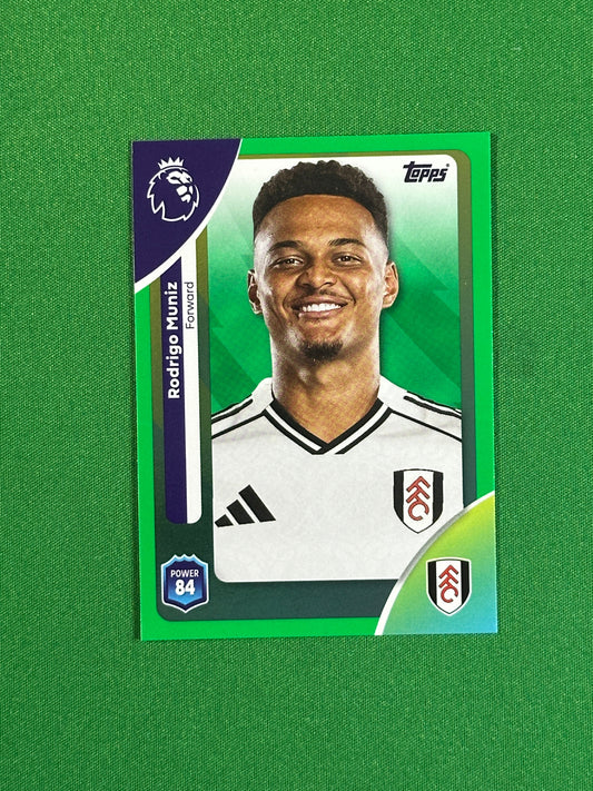 Rodrigo Muniz Green Parallel Base - Topps Premier League 2026