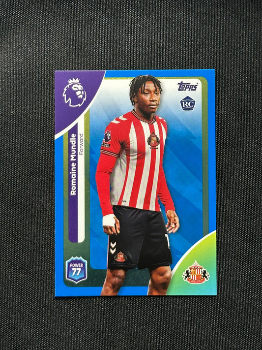Romaine Mundle Blue Parallel Base - Topps Premier League 2026