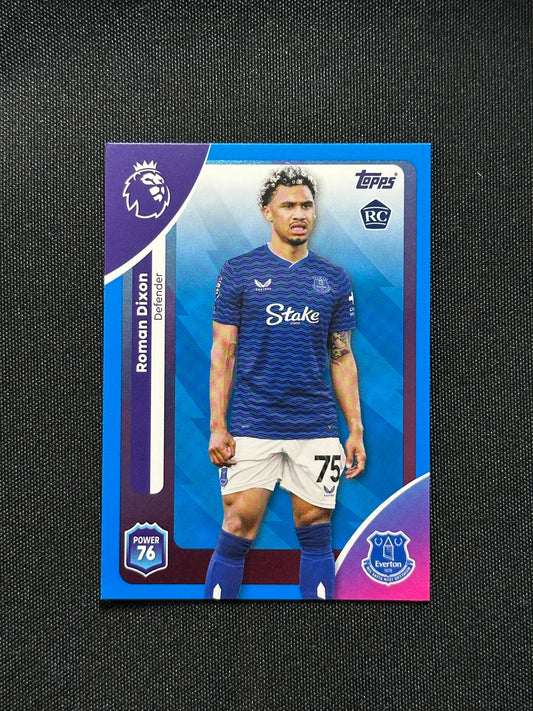 Roman Dixon Blue Parallel Base - Topps Premier League 2026
