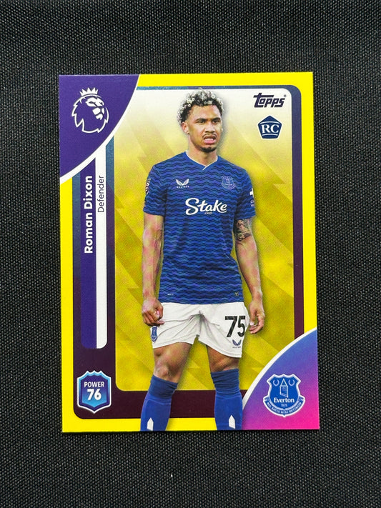 Roman Dixon Yellow Parallel Base - Topps Premier League 2026