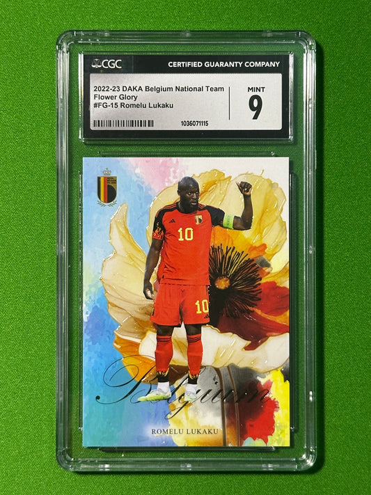 Romelu Lukaku Flower Glory 11/25 - DAKA Belgium 2022-23 - CGC 9