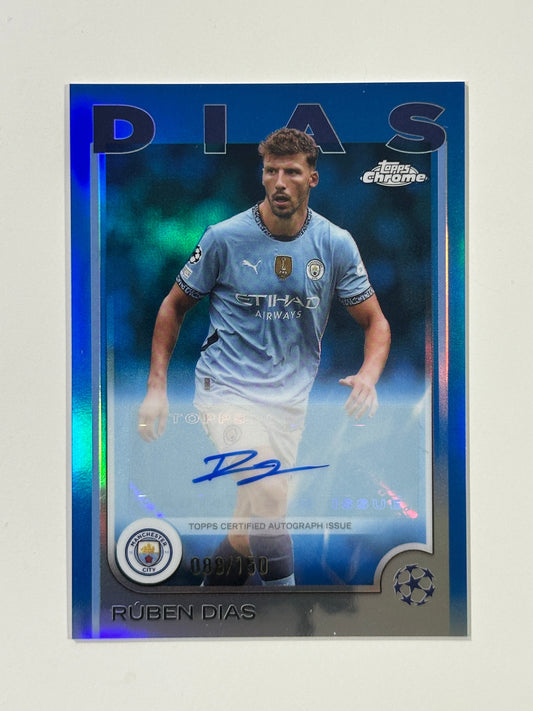 Ruben Dias Autograph 88/150 - Topps Chrome 2024/25
