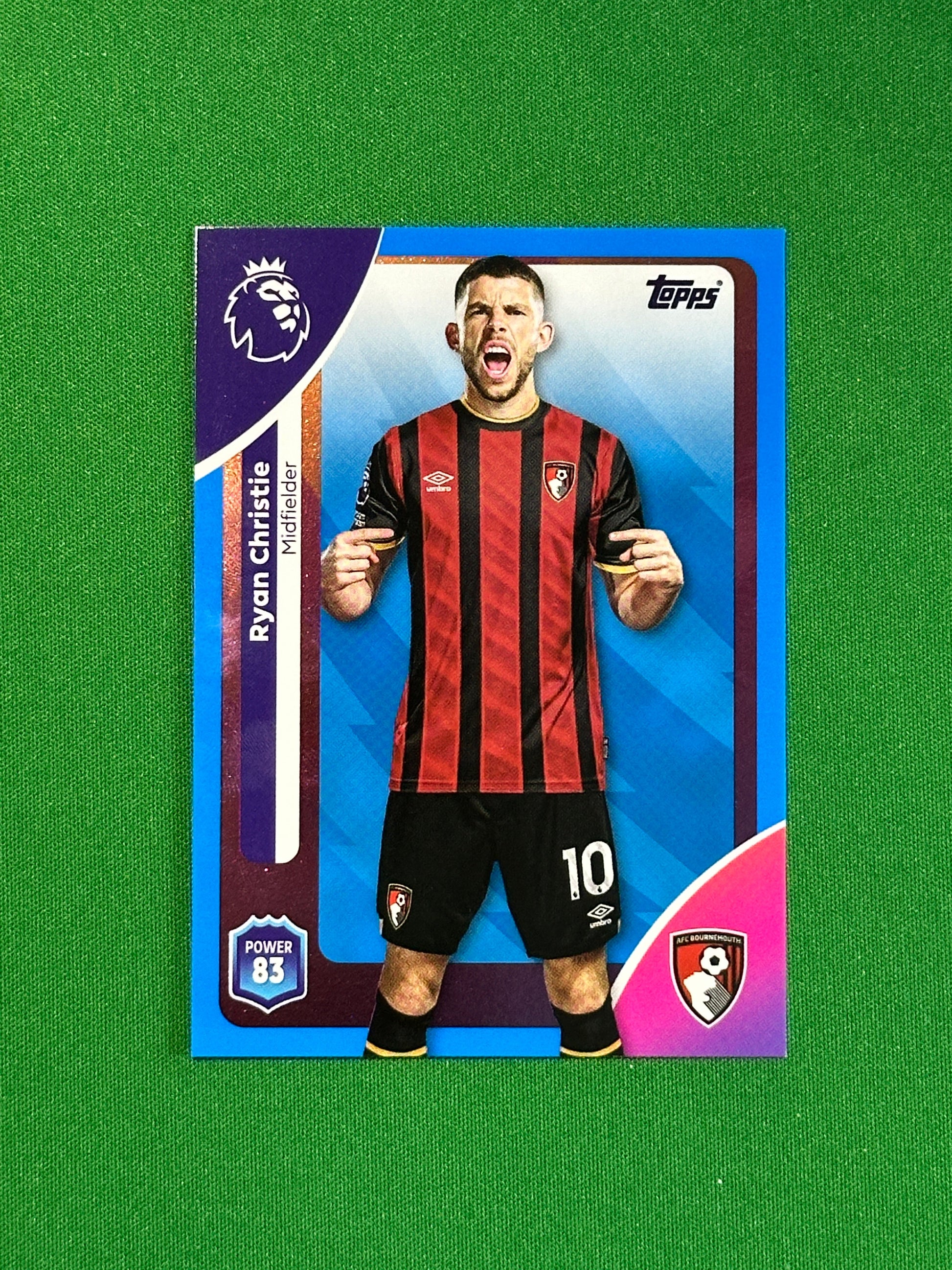 Ryan Christie Blue Parallel Base - Topps Premier League 2026