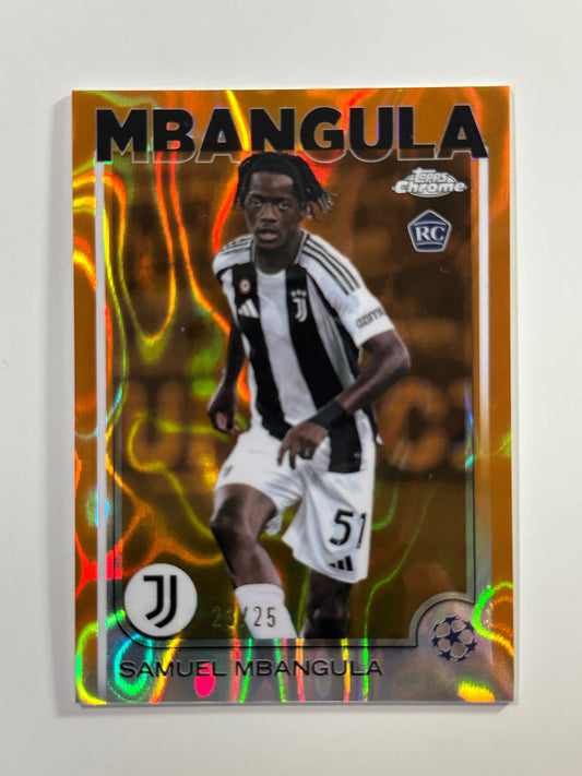 Samuel Mbangula Autograph 23/25 - Topps Chrome 2024/25