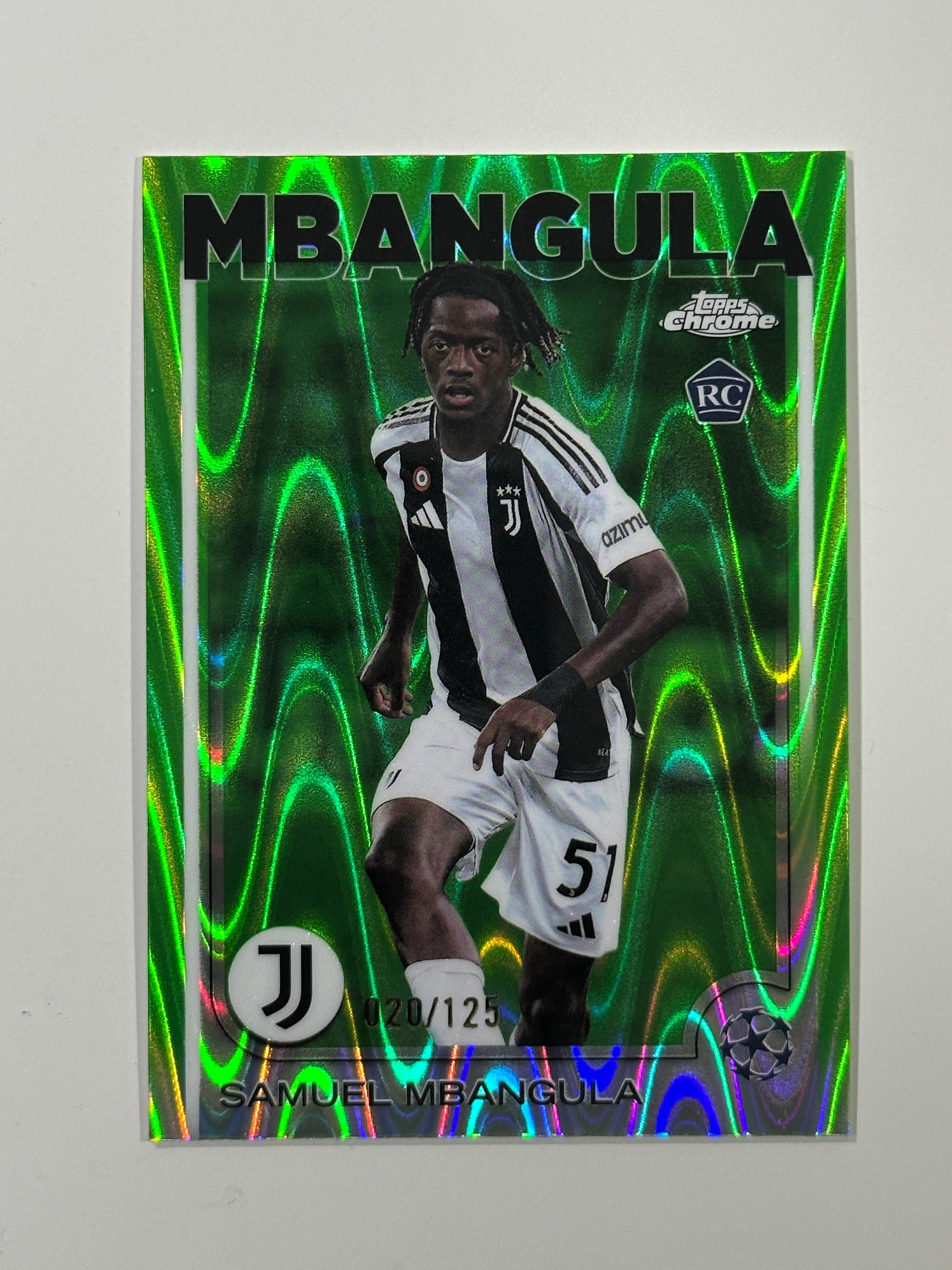 Samuel Mbangula Numbered Parallel 20/125 - Topps Chrome 2024/25