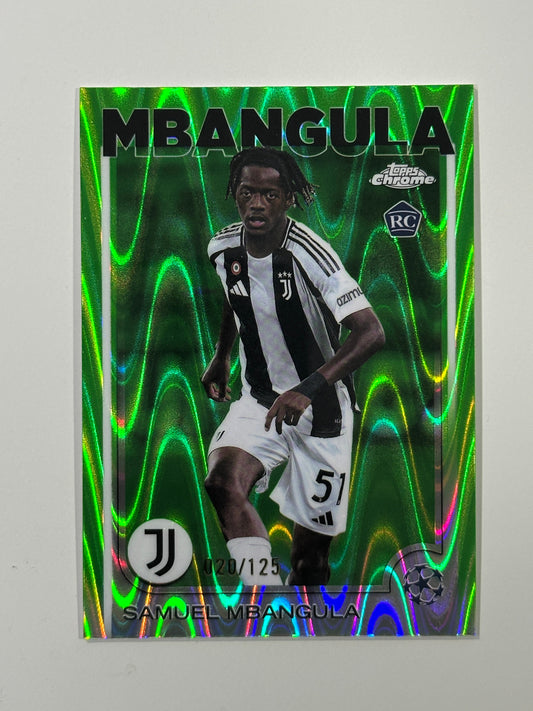 Samuel Mbangula Numbered Parallel 20/125 - Topps Chrome 2024/25