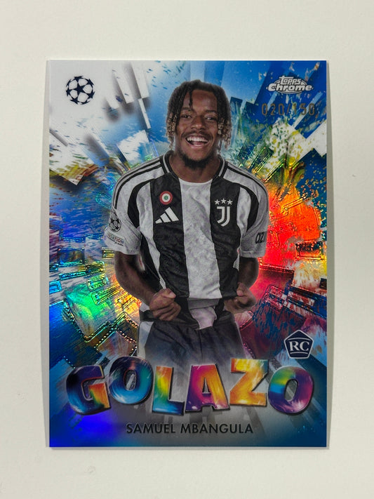 Samuel Mbangula Numbered Parallel 20/150 - Topps Chrome 2024/25