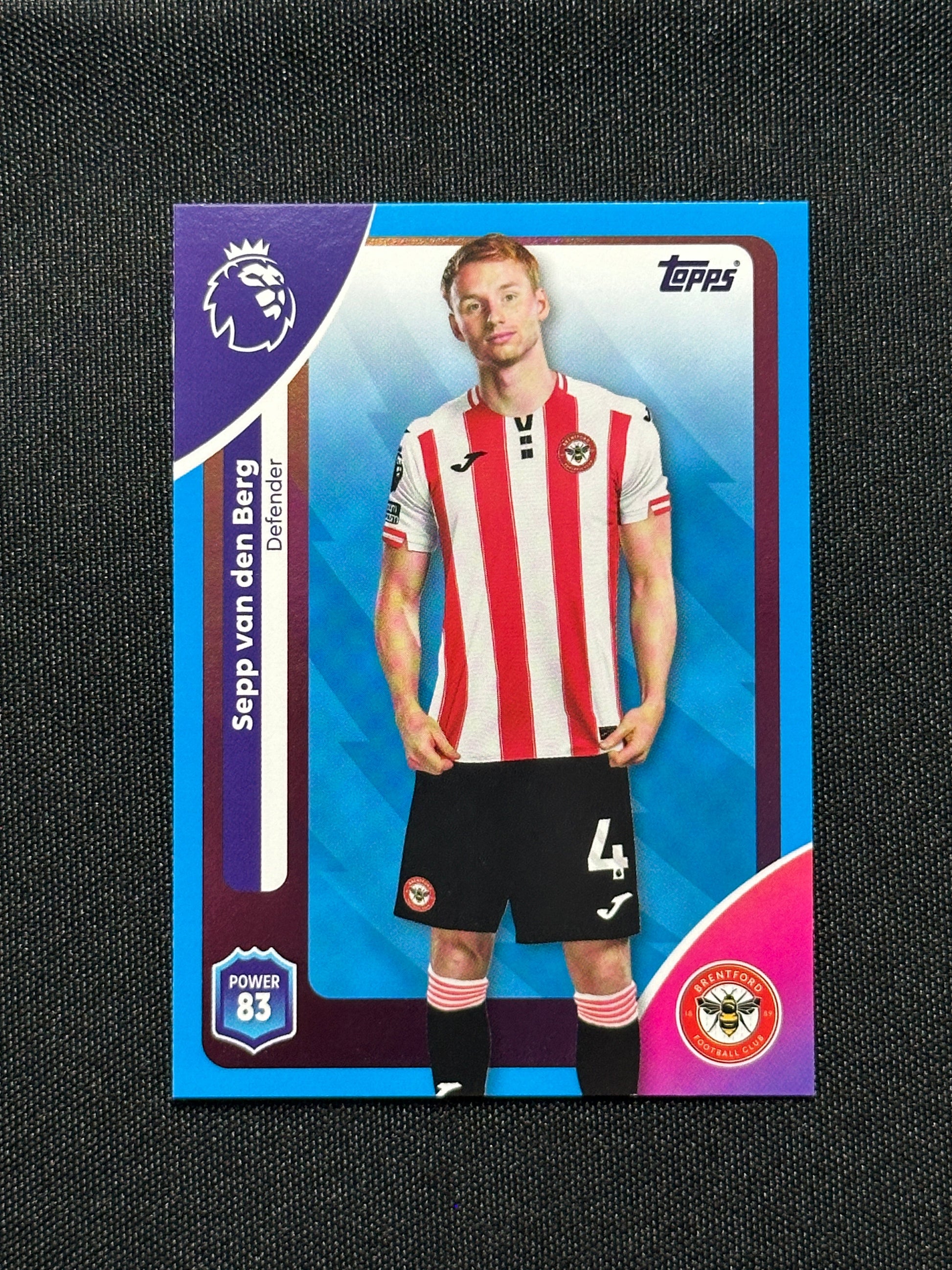 Sepp Van den Berg Blue Parallel Base - Topps Premier League 2026