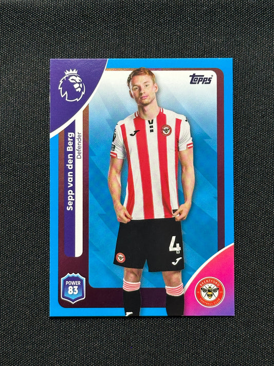 Sepp Van den Berg Blue Parallel Base - Topps Premier League 2026