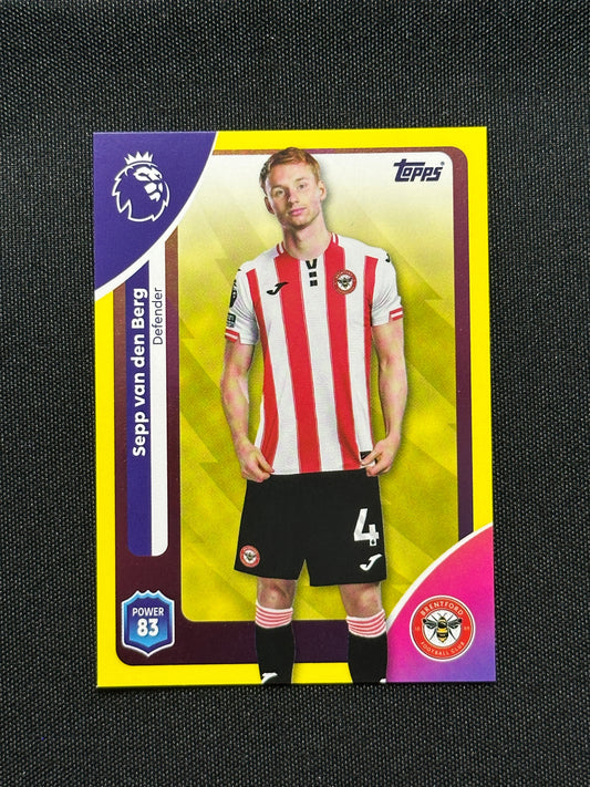 Sepp van den Berg Yellow Parallel Base - Topps Premier League 2026