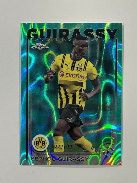 Serhou Guirassy Numbered Parallel 44/199 - Topps Chrome 2024/25