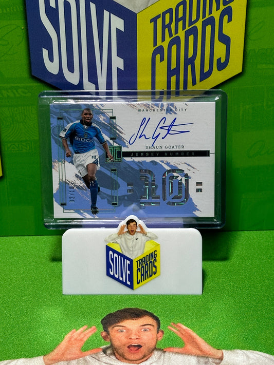 Shaun Goater On Card Autograph 2/10 - Manchester City - Panini Impeccable 2023/24 Main