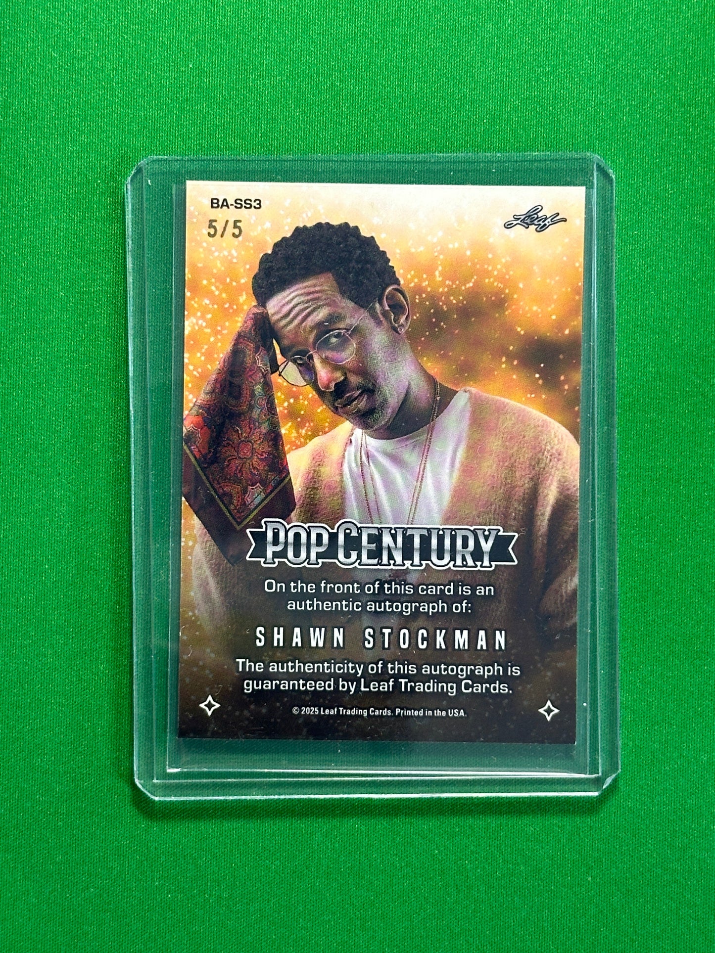 Shawn Stockman Autograph 5/5 - Leaf Pop Century 2025