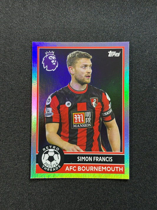 Simon Francis Bournemouth Retro Threads - Topps Premier League 2026