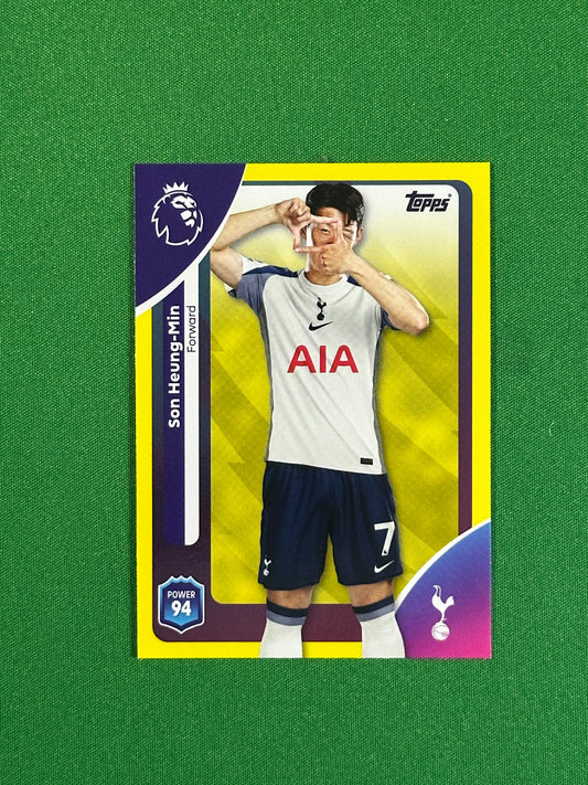 Son Heung-Min Yellow Parallel Base - Topps Premier League 2026