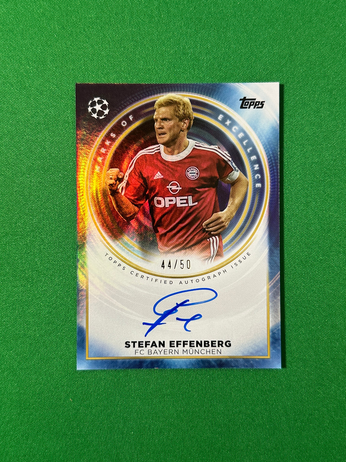Stefan Effenberg Autograph 44/50 FC Bayern München Topps PL Inception 2025/26 football card