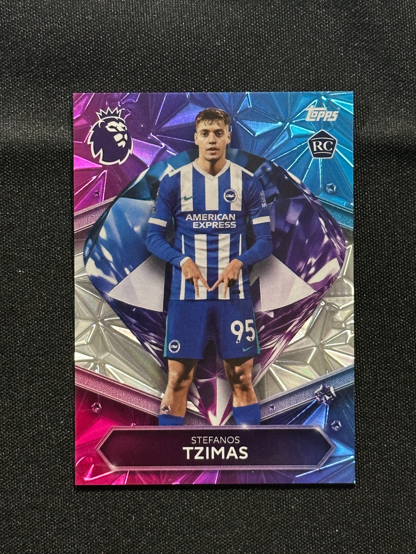 Stefanos Tzimas Diamond Rookie Base - Topps Premier League 2026