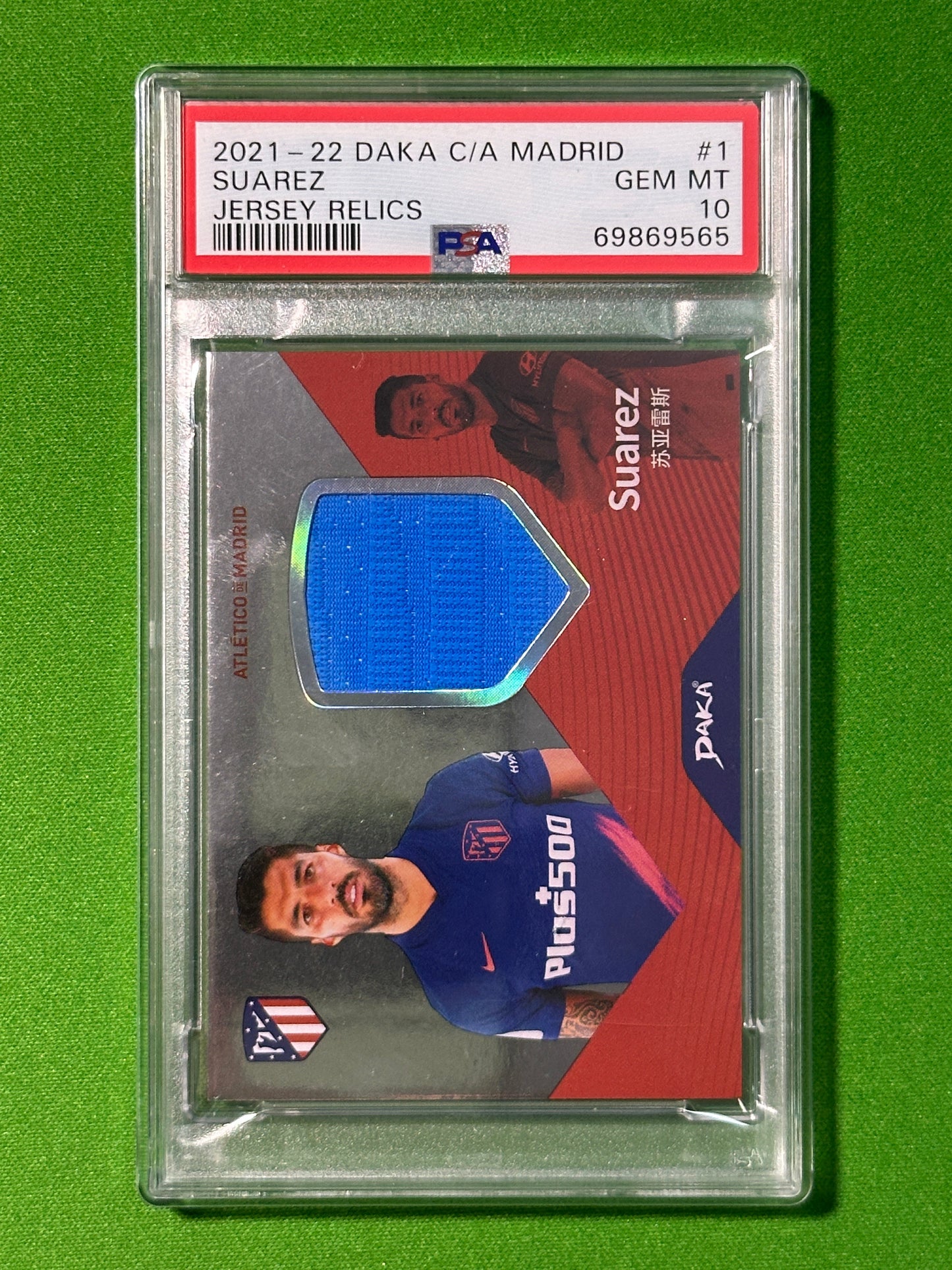 Suarez Patch 22/25 - DAKA Athletico Madrid 2021-22 - CGC 10