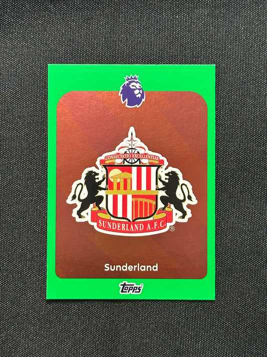 Sunderland Badge Green Parallel Base - Topps Premier League 2026