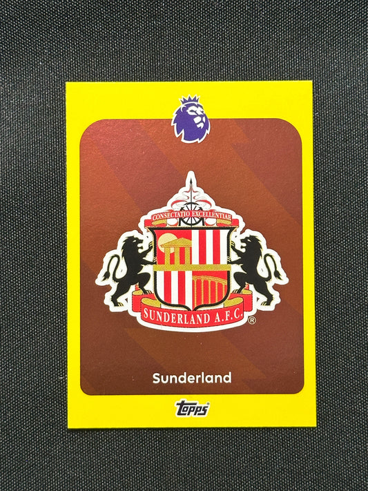 Sunderland Badge Yellow Parallel Base - Topps Premier League 2026